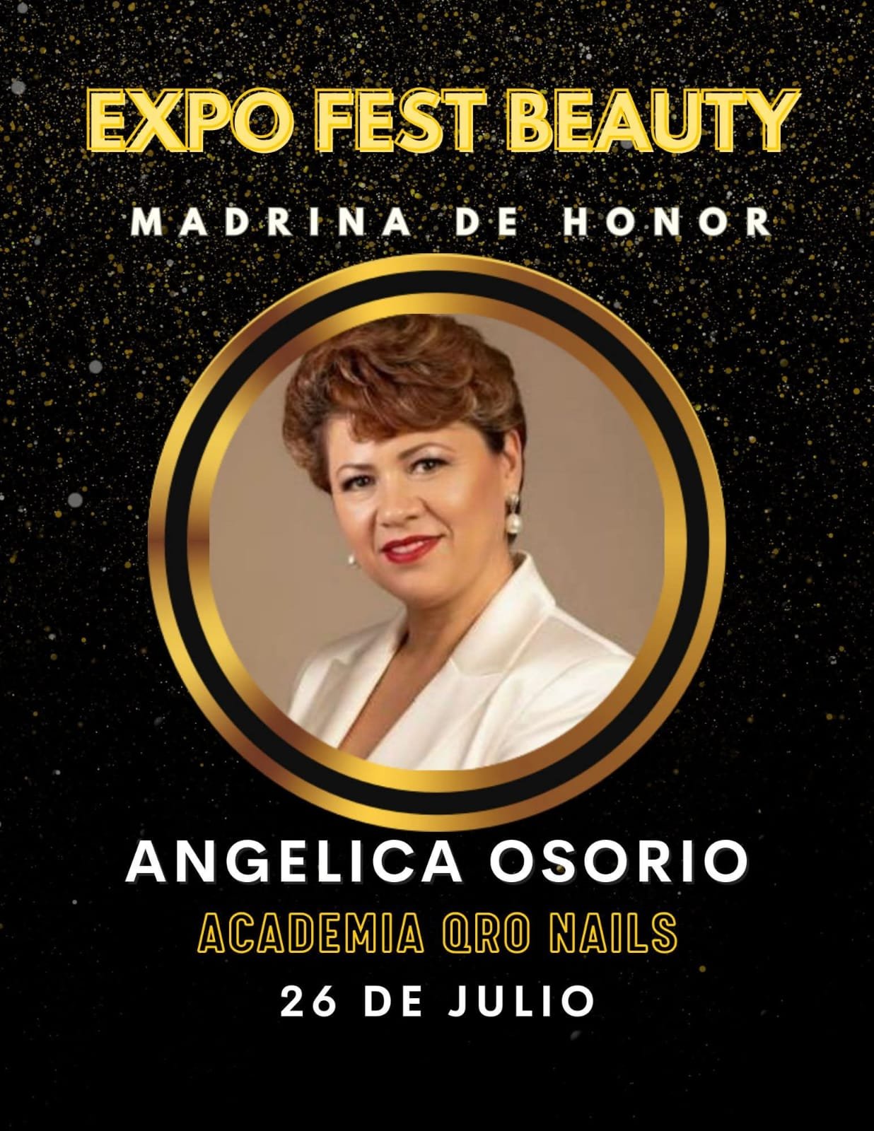 Angélica Osorio, Madrina de Honor de Expo Fest Beauty 2026, Academia Qro Nails